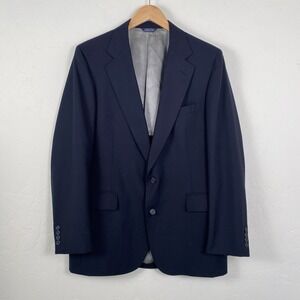 Cricketeer Blazer Men's‎ Size 42R Blue Vintage USA 2 Button Sport Coat